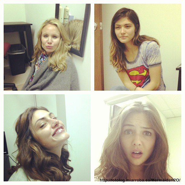 Phoebe Tonkin en el set de The Originals