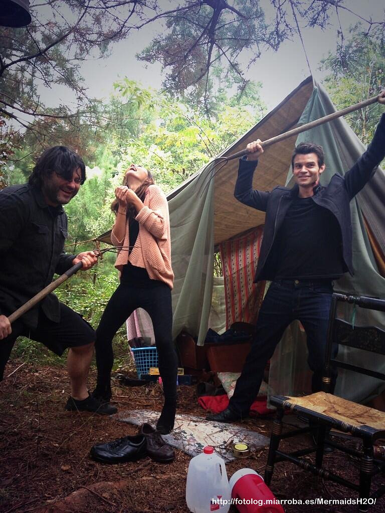 Phoebe Tonkin en el set del ep1x07 The Originals
