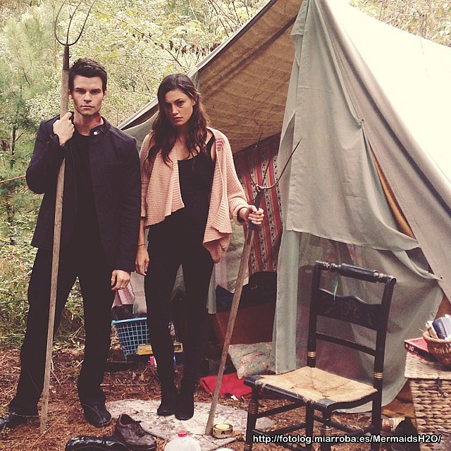 Phoebe Tonkin en el set del ep1x07 The Originals