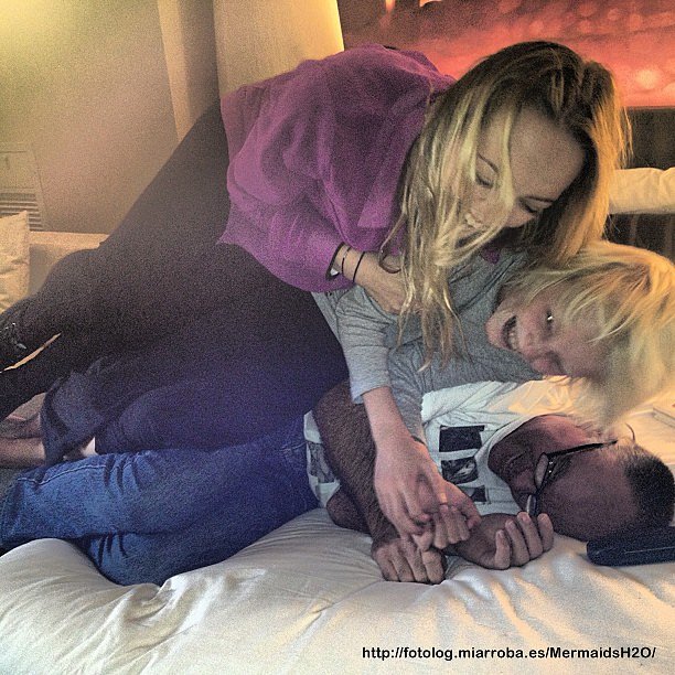 Cleo Massey con su hermano Joey Massey y padre