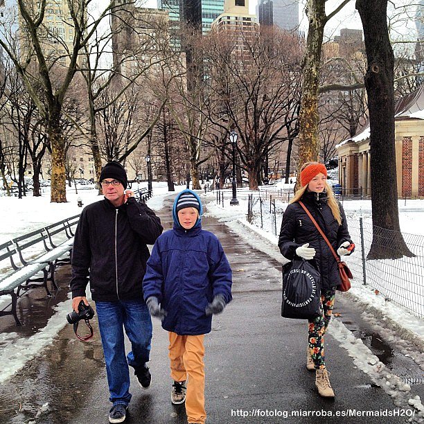 Cleo Massey con su hermano Joey Massey y padre