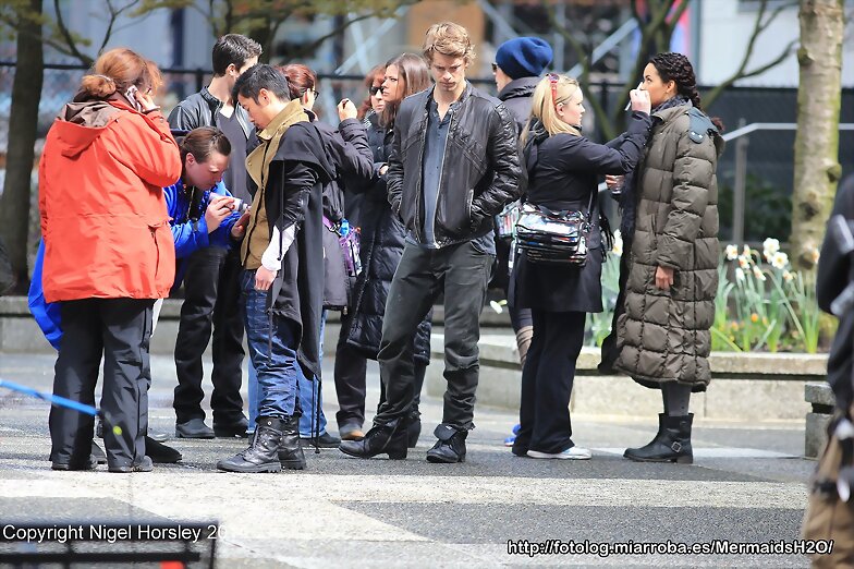BTS de Luke Mitchell en The Tomorrow People