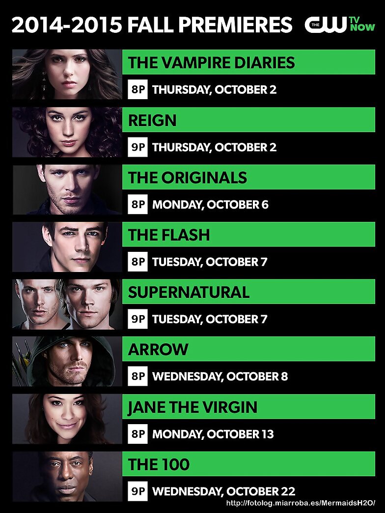 Fechas del canal The CW para este otoño