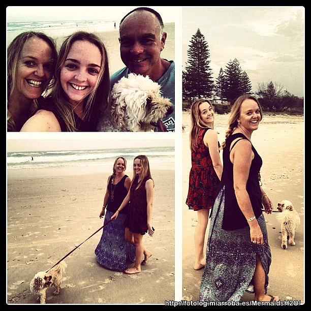 Cleo Massey con su familia