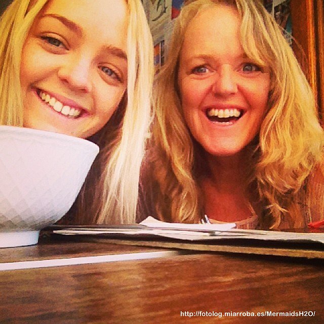 Cleo Massey con su madre Anna