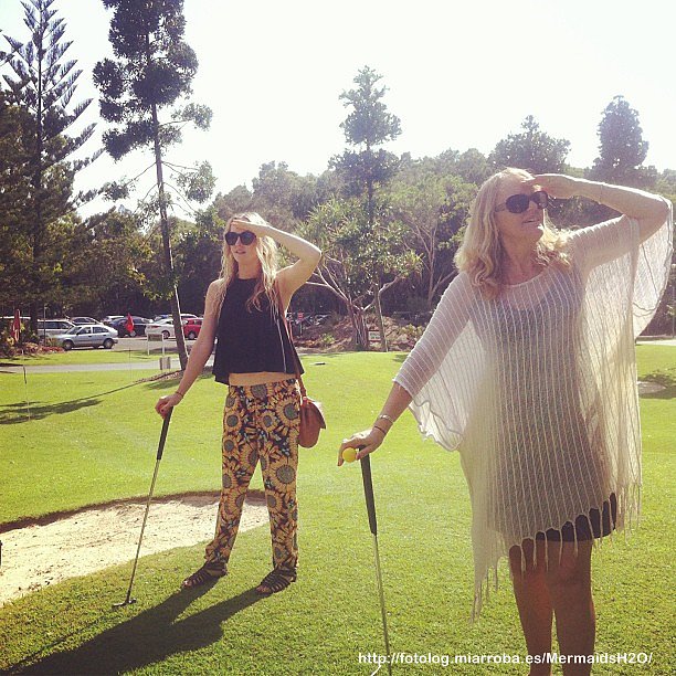 Cleo Massey con su madre Anna