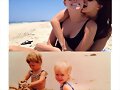 Claire Holt con una amiga de ahora y de peque&ntilde;as