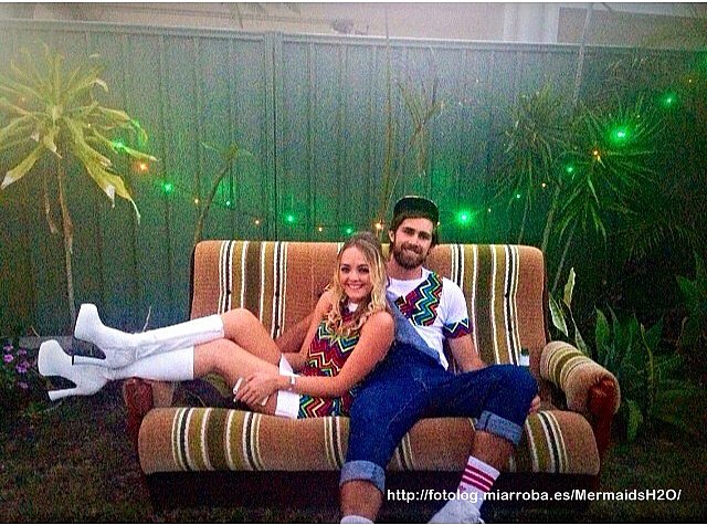 Cleo Massey con su novio Luke Dempsey-Ceh