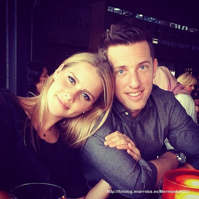 Claire Holt con su novio Matt Kaplan