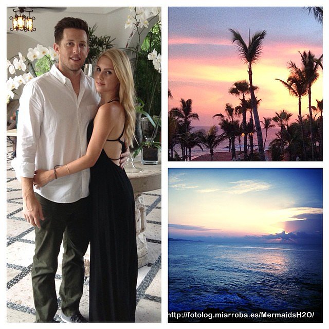 Claire Holt con su novio Matt Kaplan