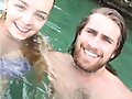 Cleo Massey con su novio Luke Dempsey-Ceh