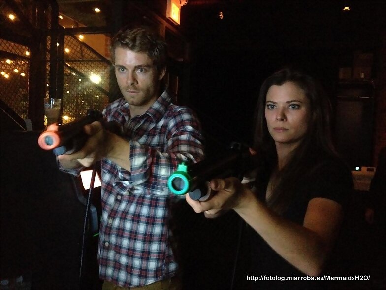BTS de Luke Mitchell en The Tomorrow People