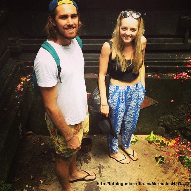 Cleo Massey con su novio Luke Dempsey-Ceh