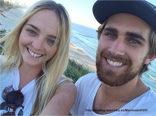 Cleo Massey con su novio Luke Dempsey-Ceh