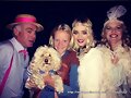 Cleo Massey con su familia