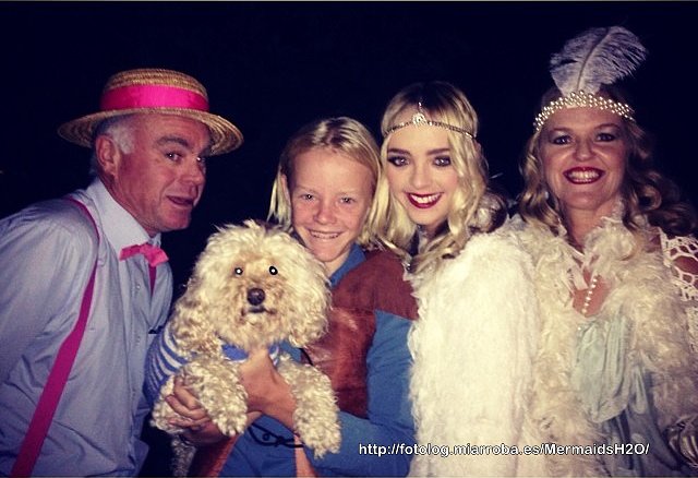 Cleo Massey con su familia