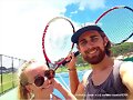 Cleo Massey con su novio Luke Dempsey-Ceh