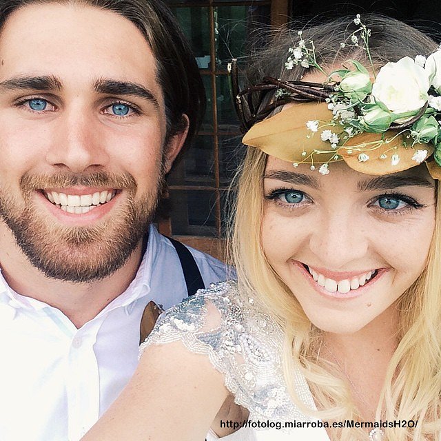 Cleo Massey con su novio Luke Dempsey-Ceh