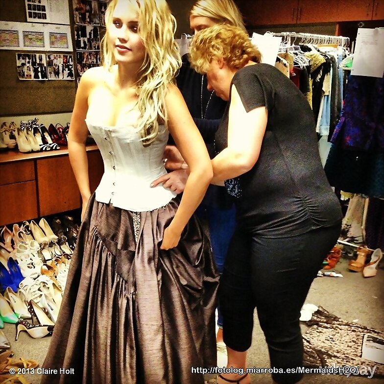 BTS photoshoot Claire Holt en The Originals T1