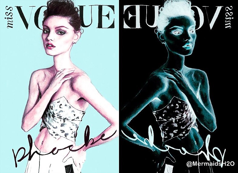 Art Phoebe Tonkin en Teen Vogue