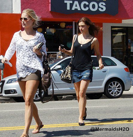 Claire Holt, Phoebe Tonkin -Getting her Nails Done