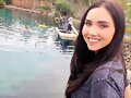 Jessica Green visita el set de Mako Mermaids
