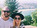 Cleo Massey y su novio en San Sebastian, Espa&ntilde;a