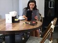 Phoebe Tonkin - Enjoying a Latte in an Los Angeles