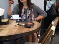 Phoebe Tonkin - Enjoying a Latte in an Los Angeles
