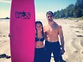 Allie Bertram y su novio