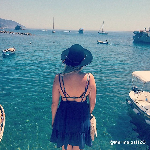 Cleo Massey en Monterosso, Italy