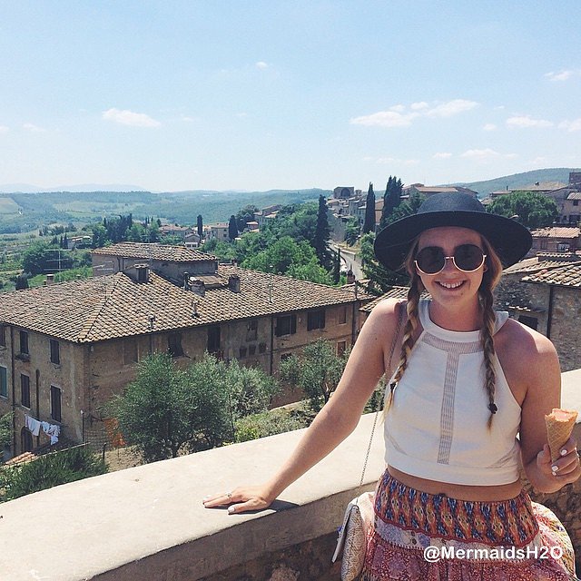 Cleo Massey en San Gimignano, Italy