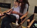 Behind the scenes Phoebe Tonkin en The Originals