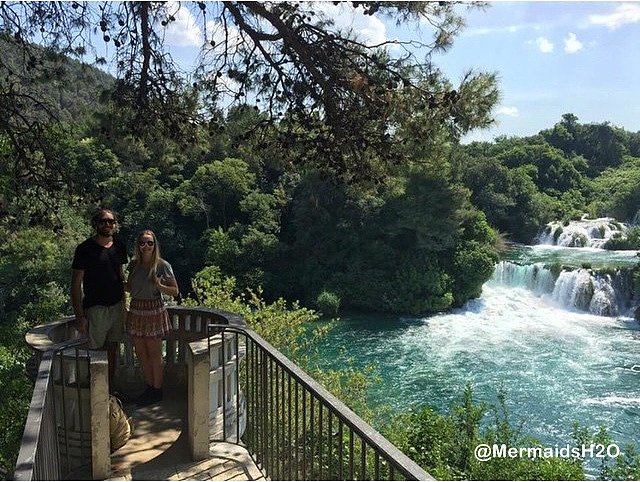 Cleo Massey y su novio-Krka National Park, Croatia