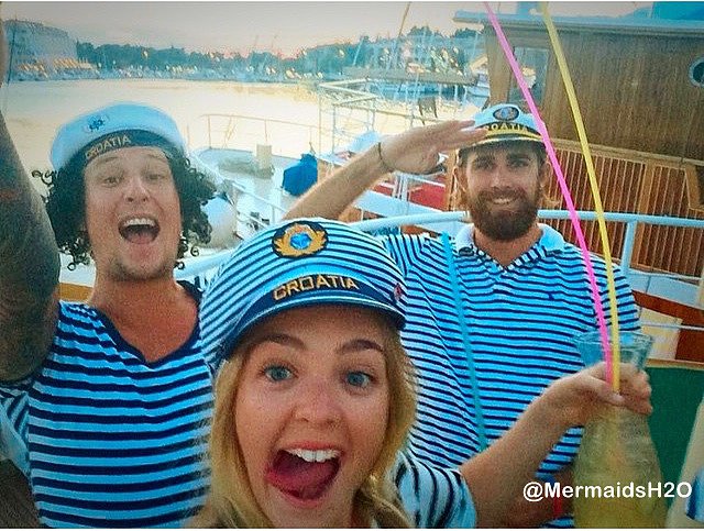 Cleo Massey y su novio en Croatia