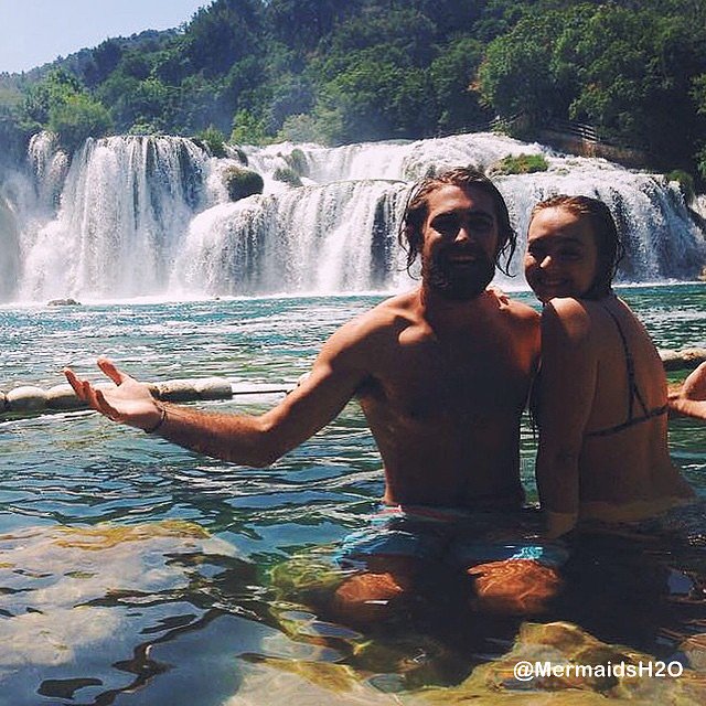 Cleo Massey y su novio-Krka National Park, Croatia