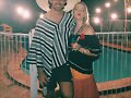 Cleo Massey y su novio