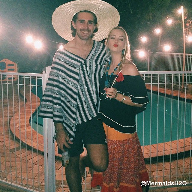 Cleo Massey y su novio