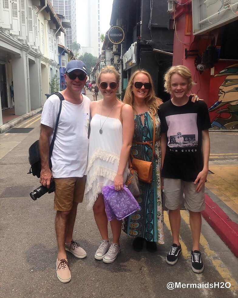 Cleo Massey y su familia