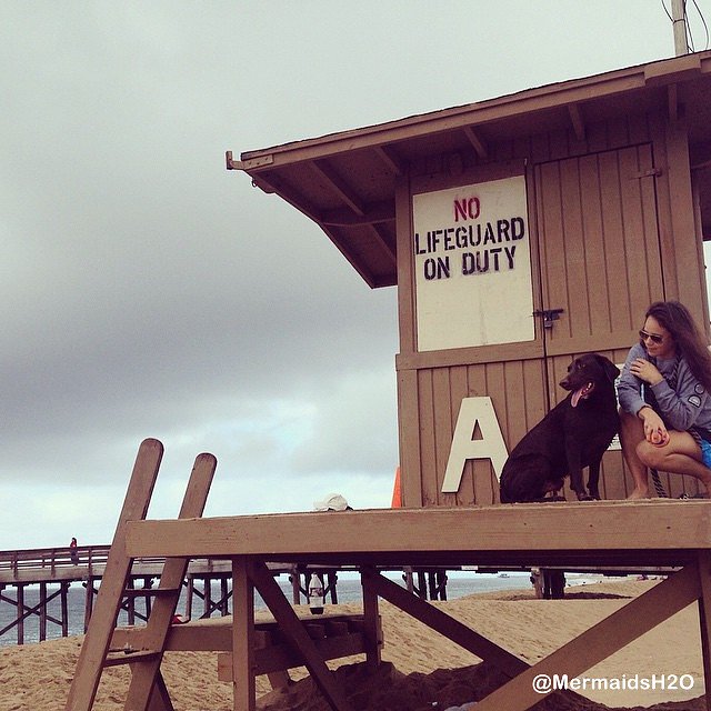 Allie Bertram y su perro Charles