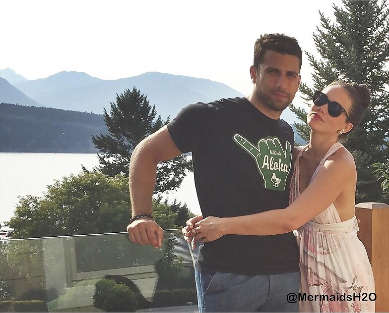 Allie Bertram y su novio