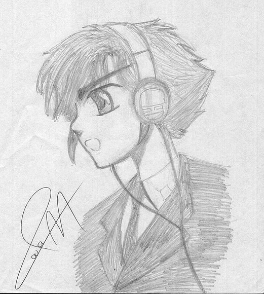 Suoh con audifonos