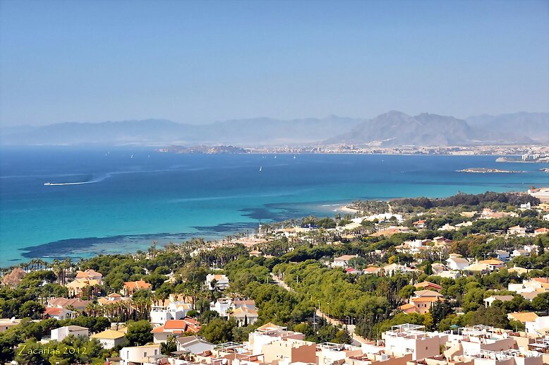 El mar desde las alturas. La Azohía (Cartagena)