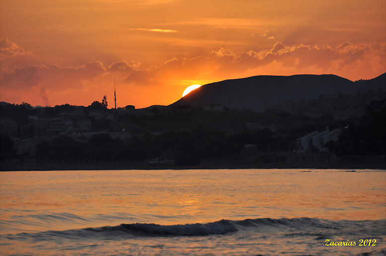 Atardecer en La Azohía. 26/5/2012