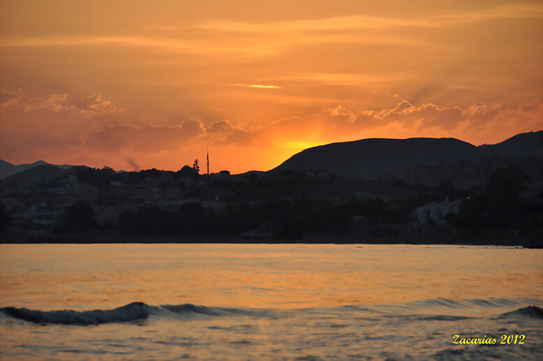 Atardecer en La Azohía. 26/5/2012