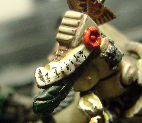 detalle de un exterminador angel oscuro