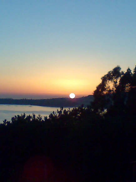 el sol se va.