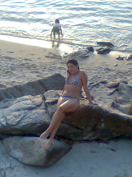 Cumpleaños de Raquel en la playa.