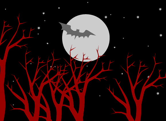 Hallowen y la luna.