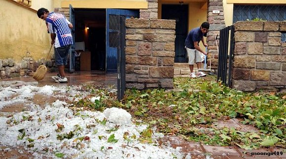 Granizada en Mendoza.